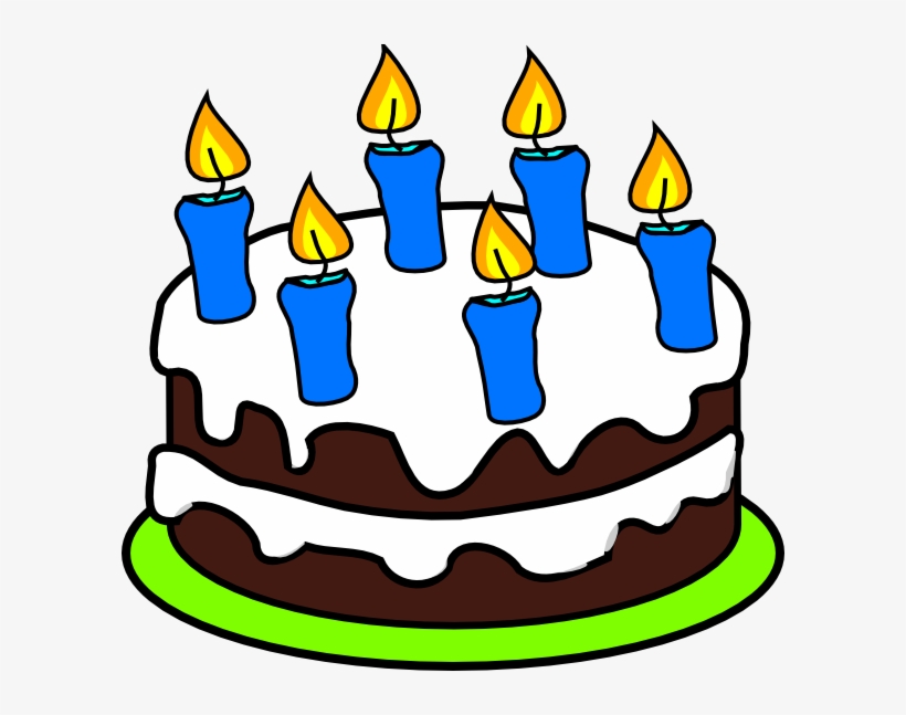 Pastry Clipart Candle - Birthday Cake Clipart 6, transparent png #49324