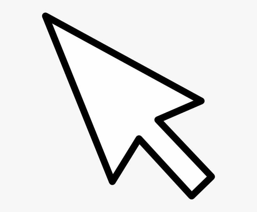 Mouse Pointer Clipart Black And White, transparent png #49385