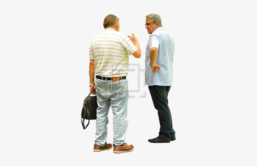 Two Men Standing And Talking - Two Men Standing, transparent png #49550