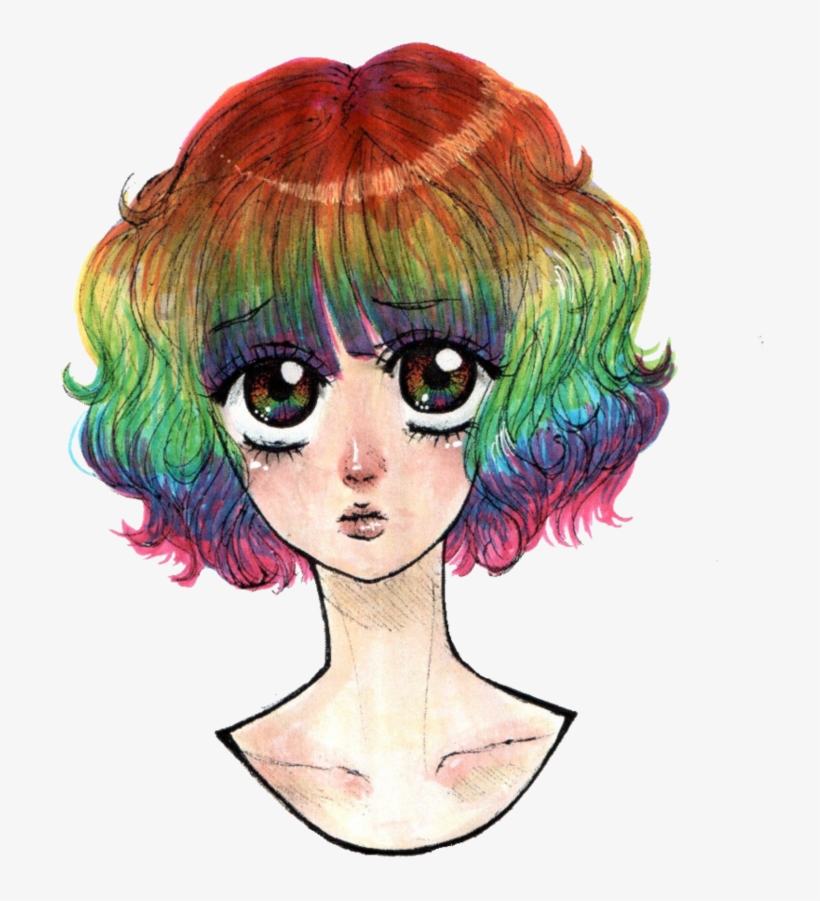 Rainbow Burst Re-draw By Lithekay On Deviantart Wig, - Drawing, transparent png #49808