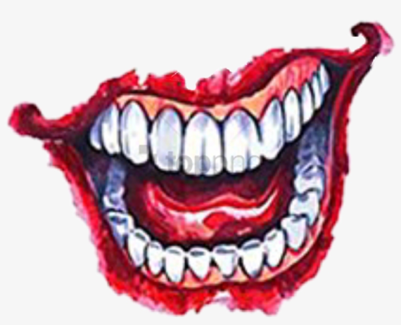 Report Abuse - Joker Smile Hand Tattoo - Free Transparent PNG Download ...