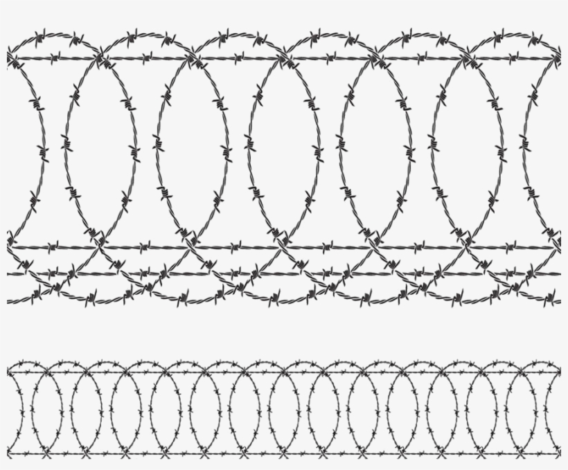 Download Razor Wire Vector Clipart Barbed Wire Chain-link - Barbelés Png, transparent png #49993