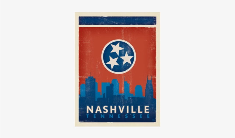 3 "spirit Of Nashville" Posters - Nashville Tennessee Flag, transparent png #400072