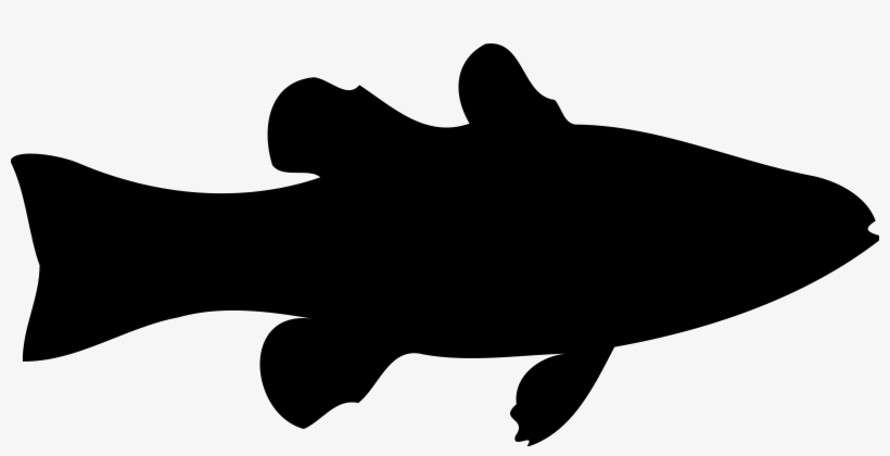 Fish Clip Art Silhouette At Getdrawings - Siluet Ikan, transparent png #400097