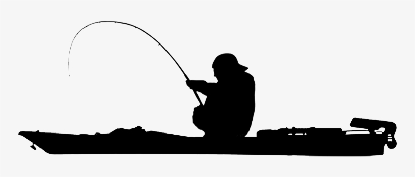 Fishing Silhouette Png - Kayak Fishing Clip Art Free, transparent png #400309