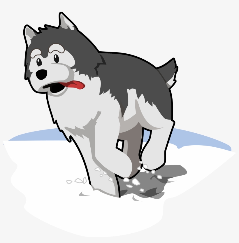 Big Image - Snow Dog Clipart, transparent png #400508