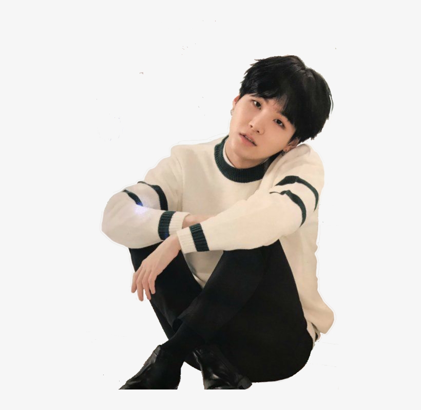 Anime Nerd - Min Yoongi Black Hair, transparent png #400581