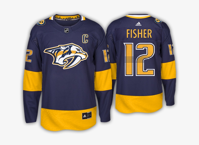 Silhouette Of Nashville's Skyline - Nashville Predators Adidas Alt Jersey, transparent png #400668