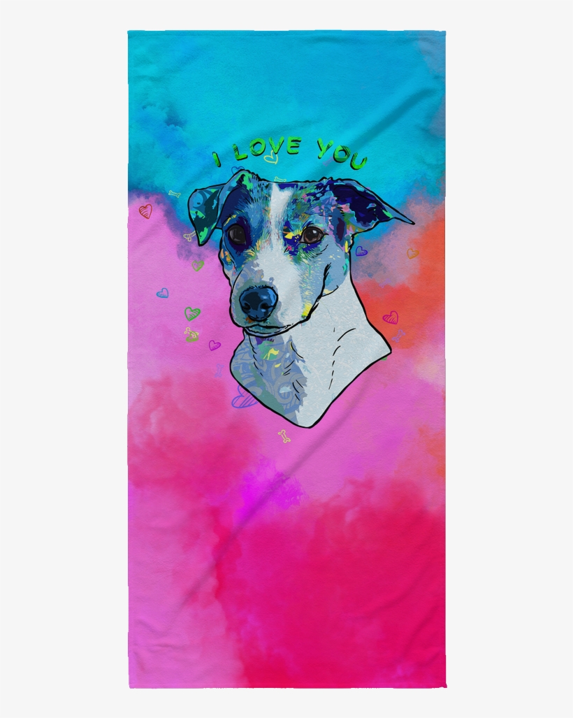 Russell Terrier Beach Towel - Russell Terrier Premium Tote Bag - Purple, transparent png #401162