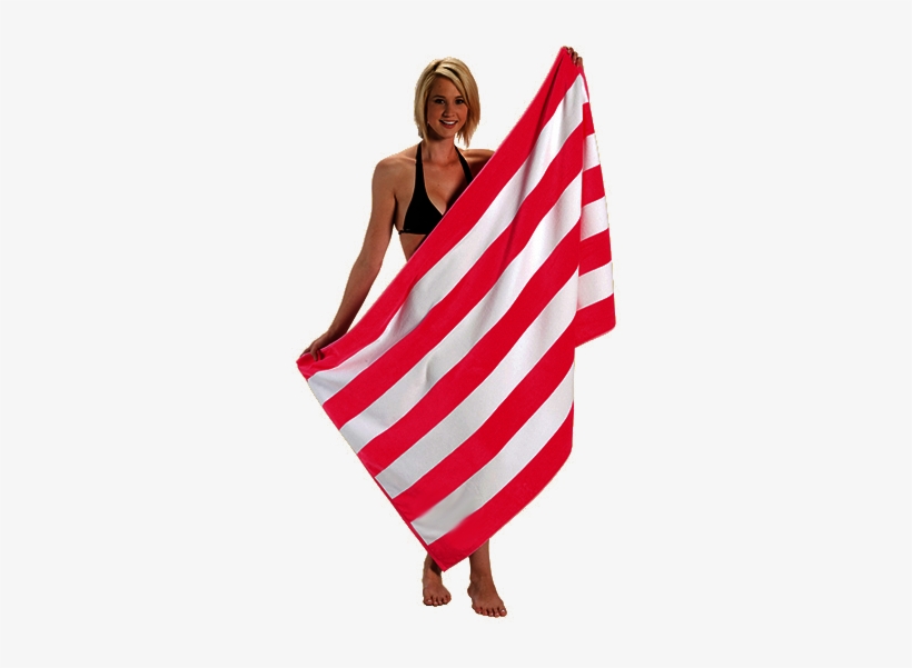 Cabana Stripe Beach Towel - Cabana Stripe Terry Velour Beach Towel (2 Towels, Black), transparent png #401301
