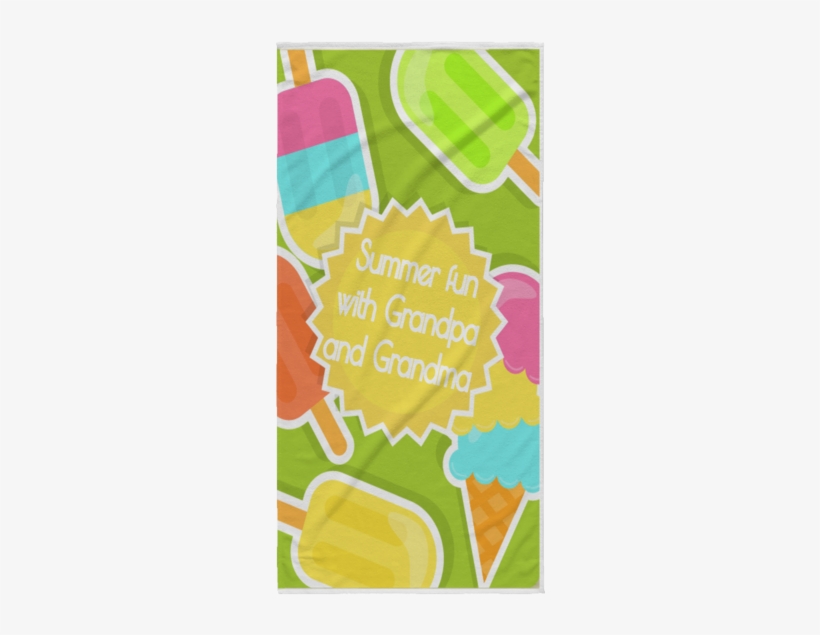 Summer Fun Beach Towels For Grandparents And Grandkids - Beach, transparent png #401458