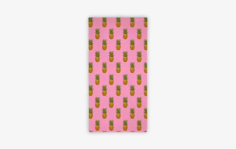 Pink Pineapple Pattern Beach Towel - Carpet, transparent png #401500