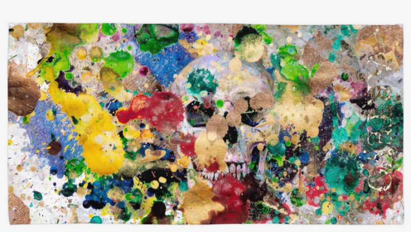 Tunnel Vision Death Skull Beach Art Towel Artevo - Skull, transparent png #401518