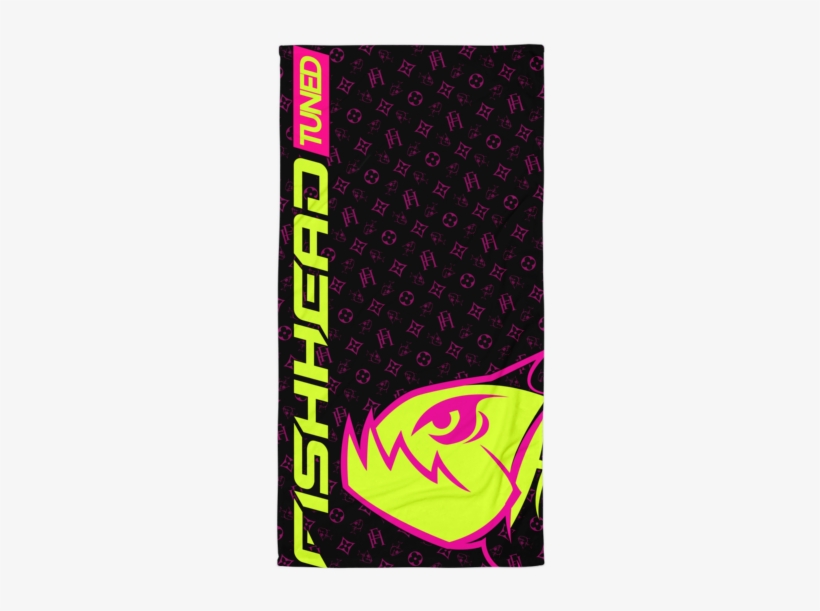 Fishhead Beach Towel - Graphic Design, transparent png #401936