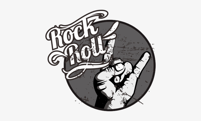 Rock N'roll Vector - Logo Rock An Roll, transparent png #402293