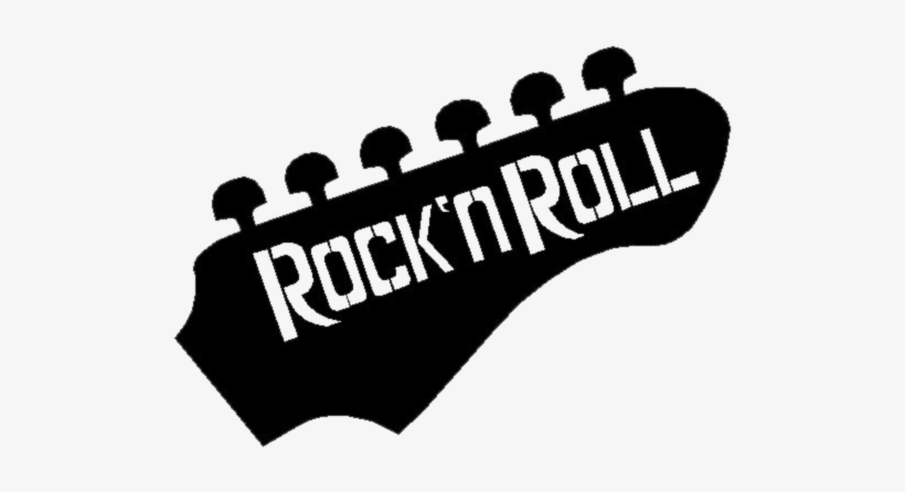 Hipster Transparent Rock N Roll Png Transparent Library - Rock And Roll Black And White, transparent png #402338