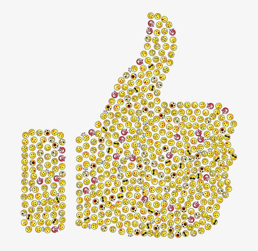 Thumbs Up, Emoticons, Emojis, Smileys, Icons, Yellow - Thumbs Up Emoji, transparent png #402741