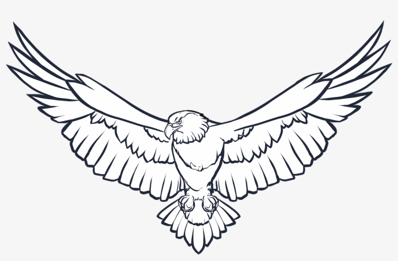Eagle Wings Png Photo - Soaring Eagle Clipart Black And White, transparent png #403061
