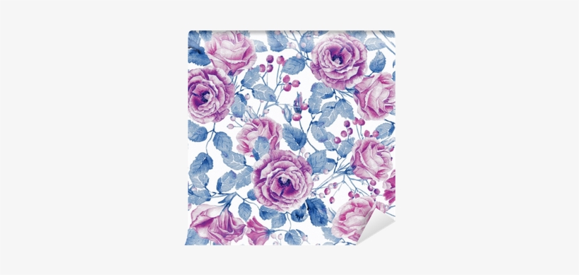 Can Be Used For Gift Wrapping Paper, The Background - Blue Rose Backgrounds Flat, transparent png #403116