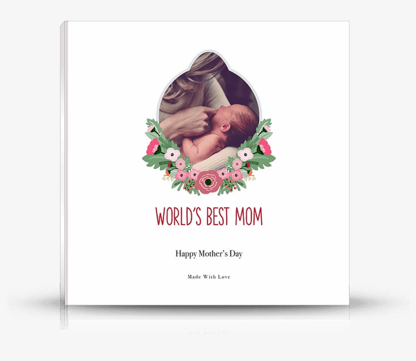 Front Photo Book Cover Designed For Mom And Mother's - International Kissing Day, transparent png #403551