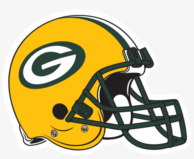 Gallery For Green Bay Packers Logo Stencil - Green Bay Packer Helmet, transparent png #403845