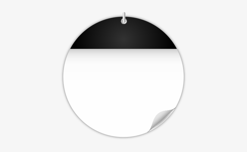 Calendar Black Circle - Calendar Date Icon Png, transparent png #404134
