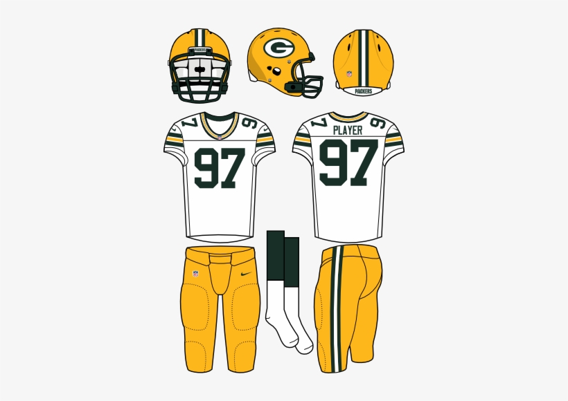 Green Bay Packers - New York Jets Home Uniform, transparent png #404185
