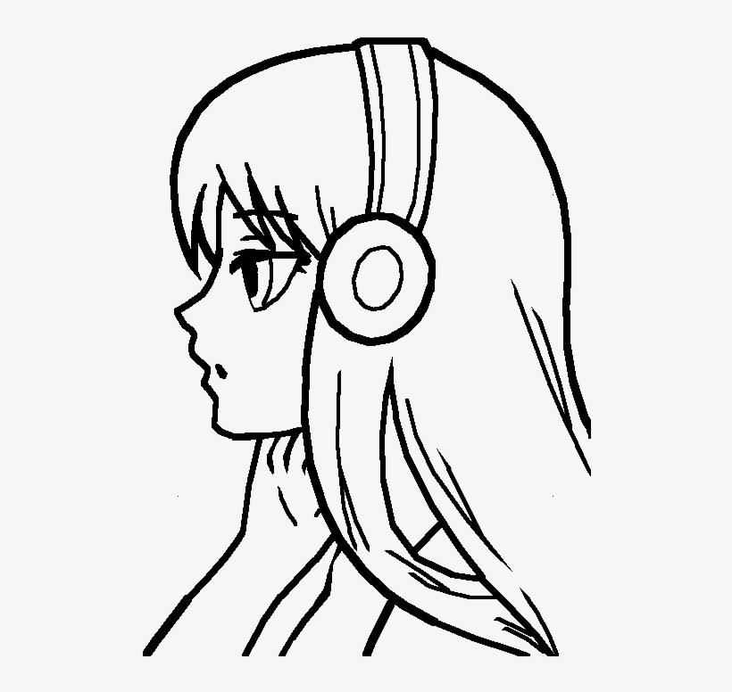 Girl Base - Simple Easy Anime Drawings, transparent png #404625