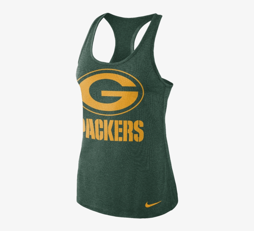 Green Bay Packers Ladies Dri-fit Touch Tank - Green Bay Packers Moving Logo, transparent png #404646