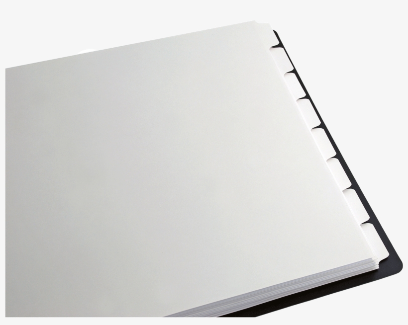 White 8-tab Dividers Blank - Index Divider, transparent png #405244