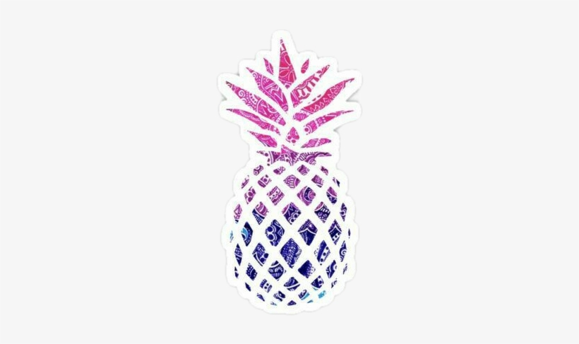 Png Sticker Pegantina Piñas Piña 🍍🍍 Piñas🍍🍍🍍 - Black And White Pineapple Outline, transparent png #405506