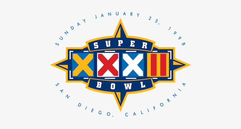 Super Bowl Xxxii - Super Bowl Xxxii Logo, transparent png #405557