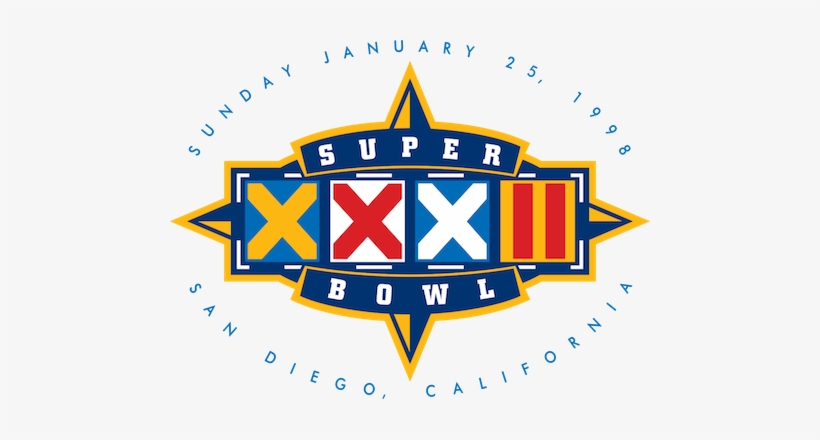 Super Bowl Xxxii - Super Bowl Xxxii Logo, transparent png #405557