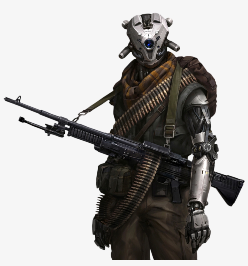 Backgrounds, Backdrops - Sci Fi Robots Soldier, transparent png #405624