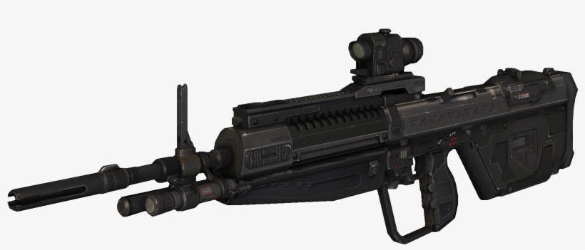 Machine Gun Clipart Profile - Halo Reach Dmr, transparent png #405628