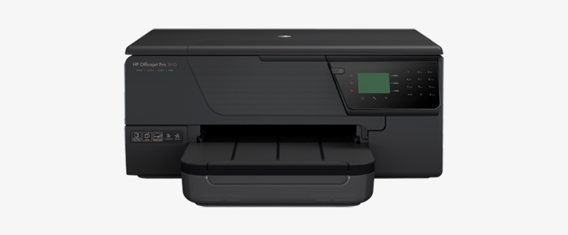 Hp Officejet Pro 3610 Black & White E All In One Printer - Hp Officejet Pro 3610 Black And White E-all-in-one, transparent png #405865