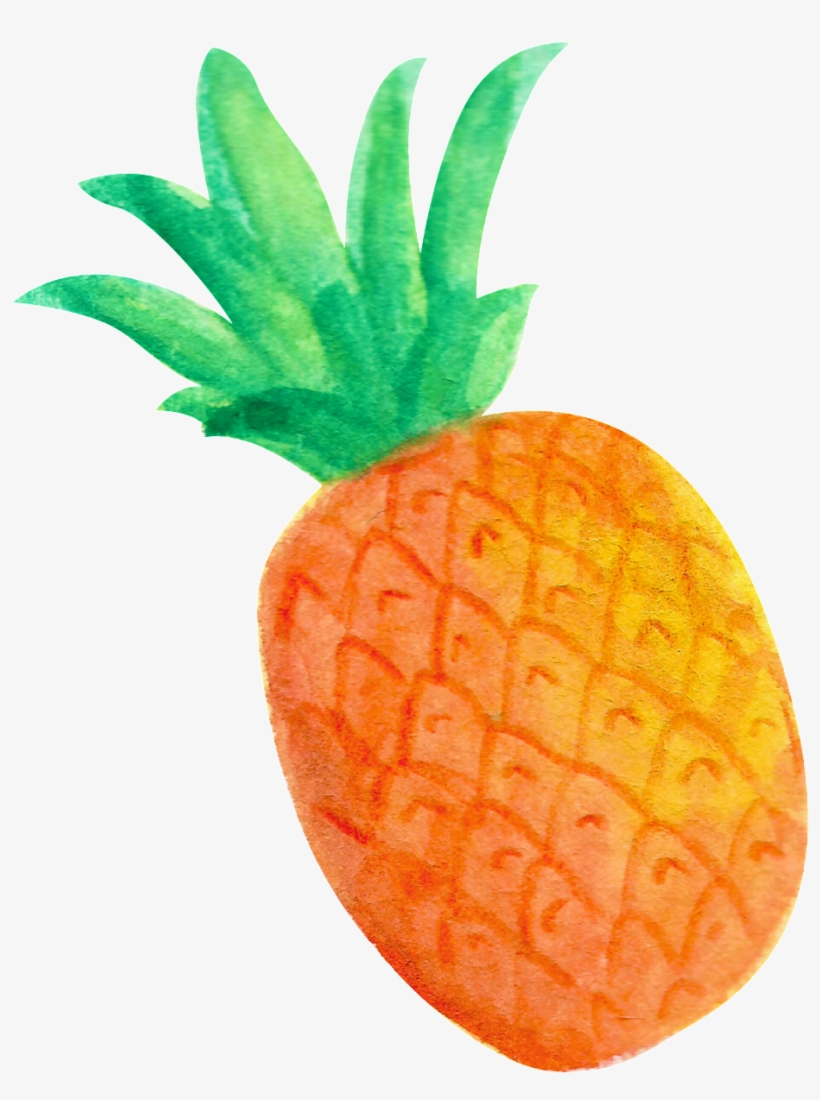 Este Gráficos Es Png Transparente De Fruta Piña Acuarela - Pineapple, transparent png #405892