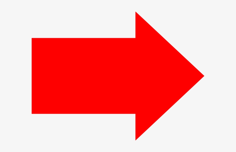 Solid Red Arrow - Right Red Arrow, transparent png #405894