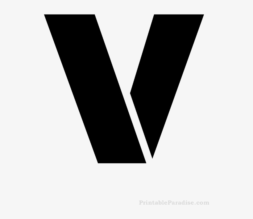 Letter V Png Picture - V Letter Png, transparent png #405917