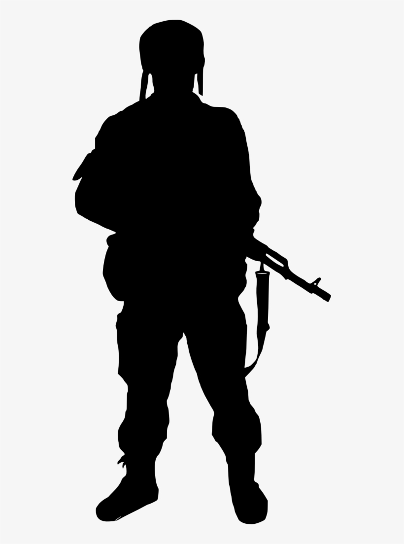 Png File Size - Soldier Silhouette Transparent Background, transparent png #405943