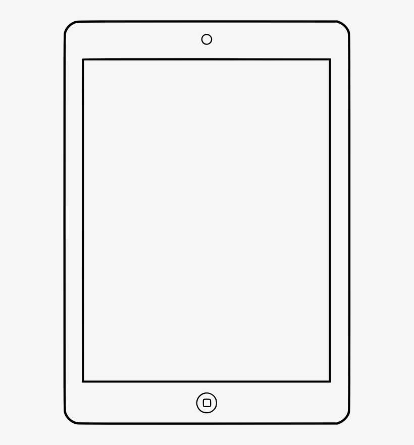 28 Collection Of Apple Ipad Clipart Black And White - Ipad Clipart Black And White, transparent png #406078