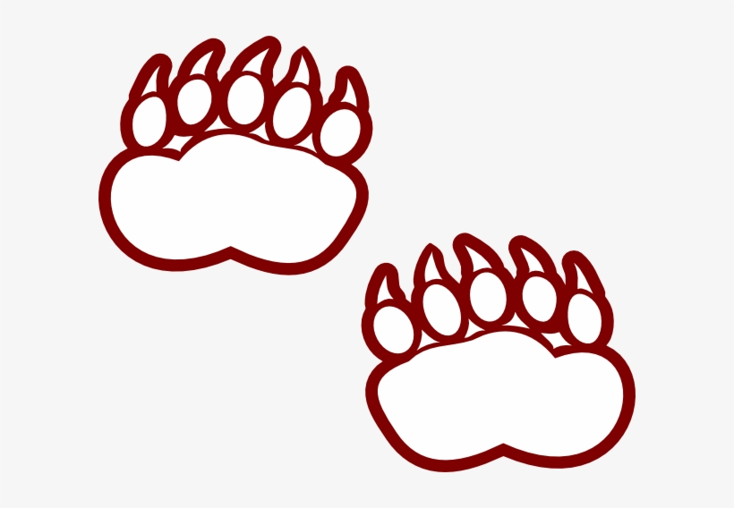 Graphic Library Bobcat Clipart Wolf Paw - Polar Bear Paws Cartoon, transparent png #406154