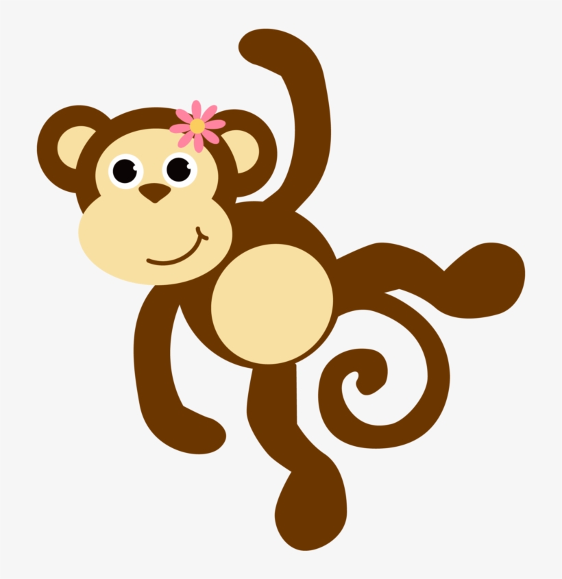 Free Images Download 2018 Monkey Clipart No Background - Baby Girl Animals Clipart, transparent png #406269