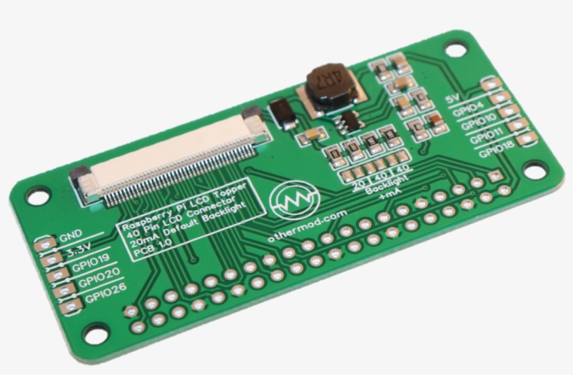 40-pin Raspberry Pi Dpi Lcd Topper - Hinge, transparent png #406334