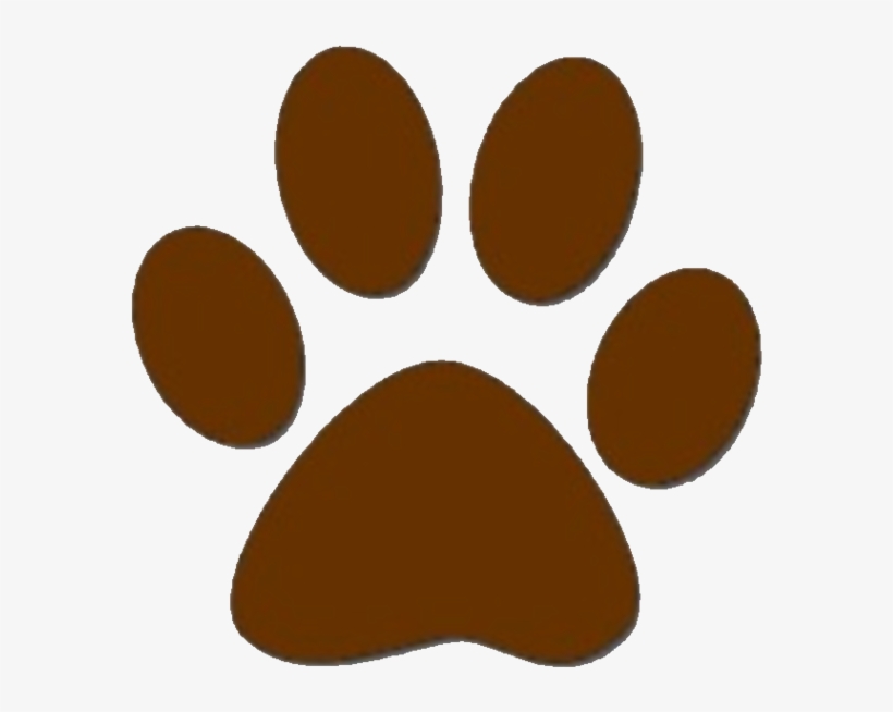 Dog Paw Prints Brown Dog Paw Print Clipart Free To - Brown Paw Print Clipart, transparent png #406376