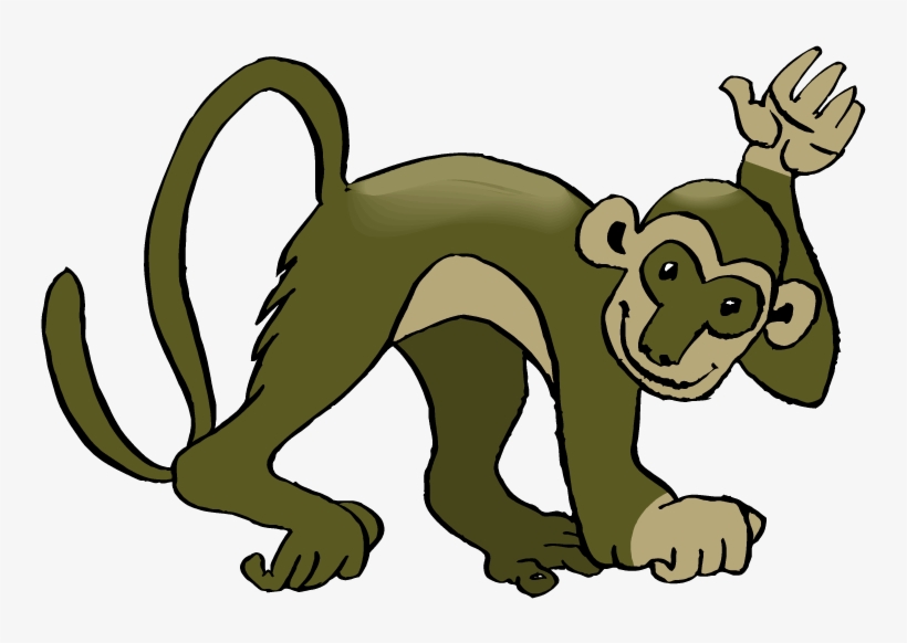 Free Monkey Clipart - Spider Monkey Clip Art, transparent png #406446