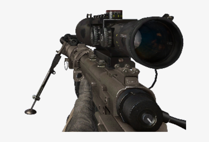 Sniper Clipart Intervention - Duty Modern Warfare 2 Intervention, transparent png #406449