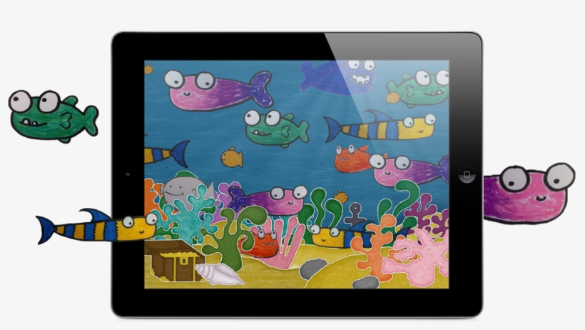 Squiggle Fish - Ipad Clipart For Kids, transparent png #406518