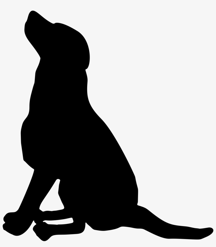 This Free Icons Png Design Of Sitting Dog Silhouette, transparent png #406630