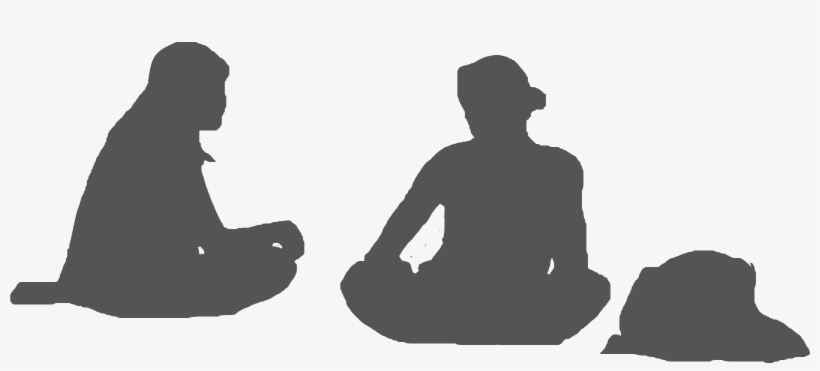 Human Silhouette Sitting Png - Human Silhouette Png Photoshop, transparent png #406650